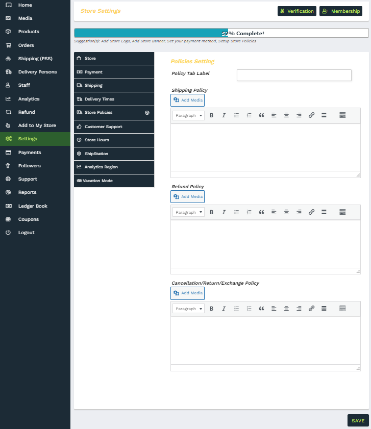 How To Set Up Your Store After Seller Approval on Stermart Marketplace