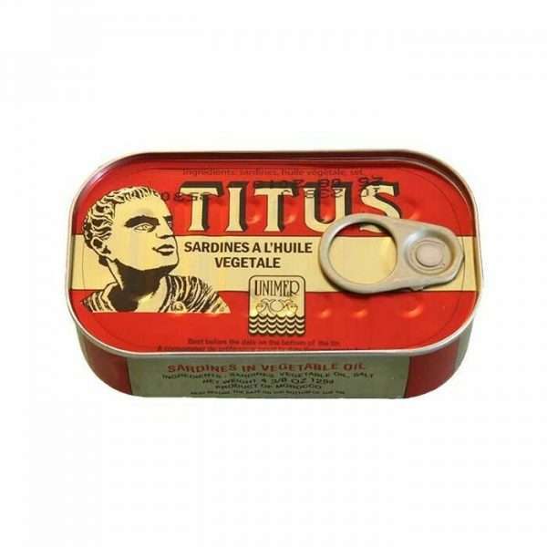 Titus Sardine in Soybean Oil / Titus Sardine / Canned Sardine 125g (6 counts)