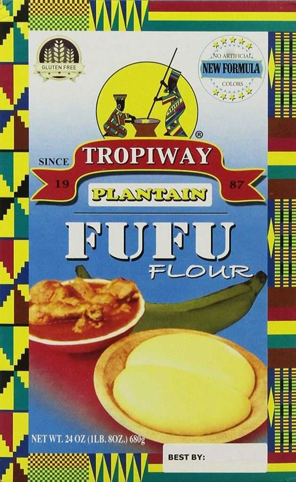 Tropiway Plantain Fufu Flour 24oz Pack of 2